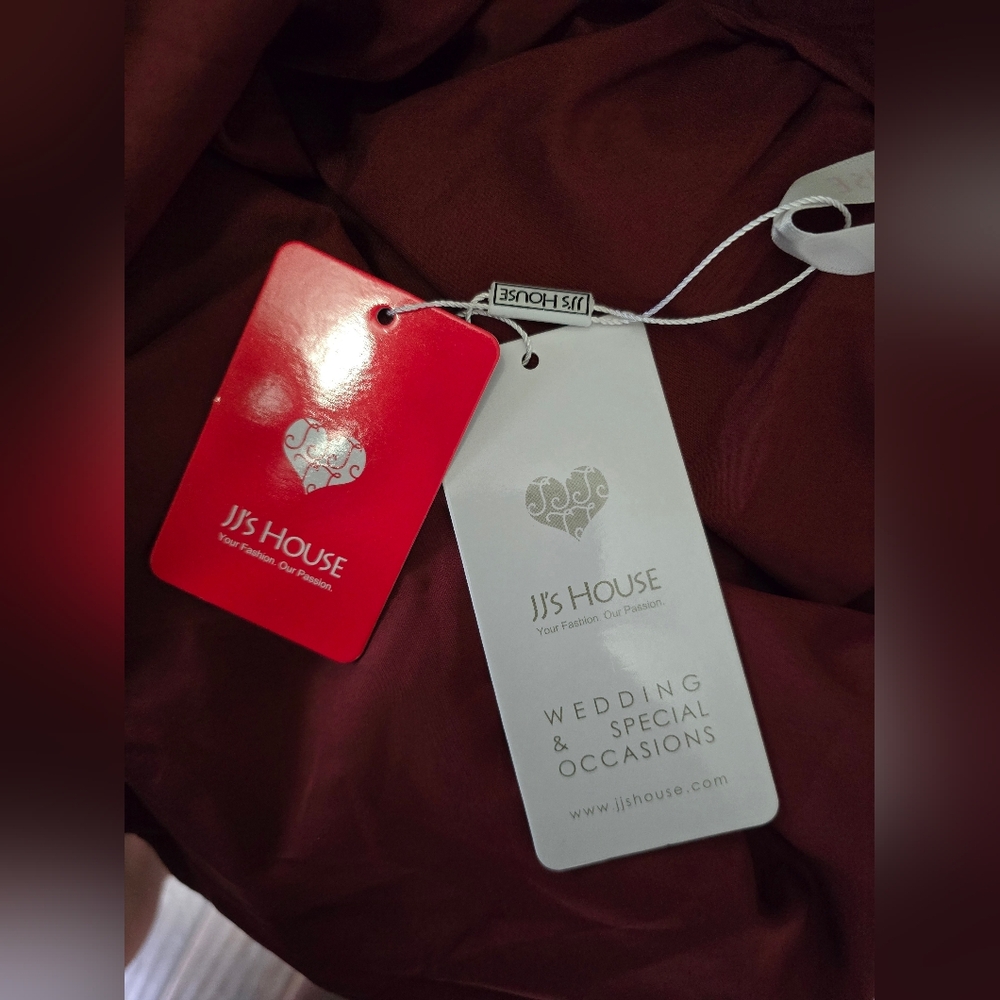 NWT JJs House Womens Sparkle Star Red Special Occasion Cocktail Dress Small - Picture 8 of 14